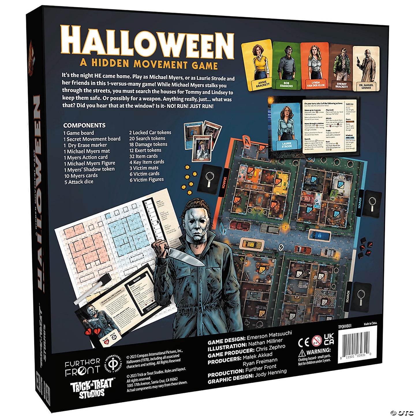 Halloween™ (1978) The Board Game for 2 to 4 Players | USA Decoration®