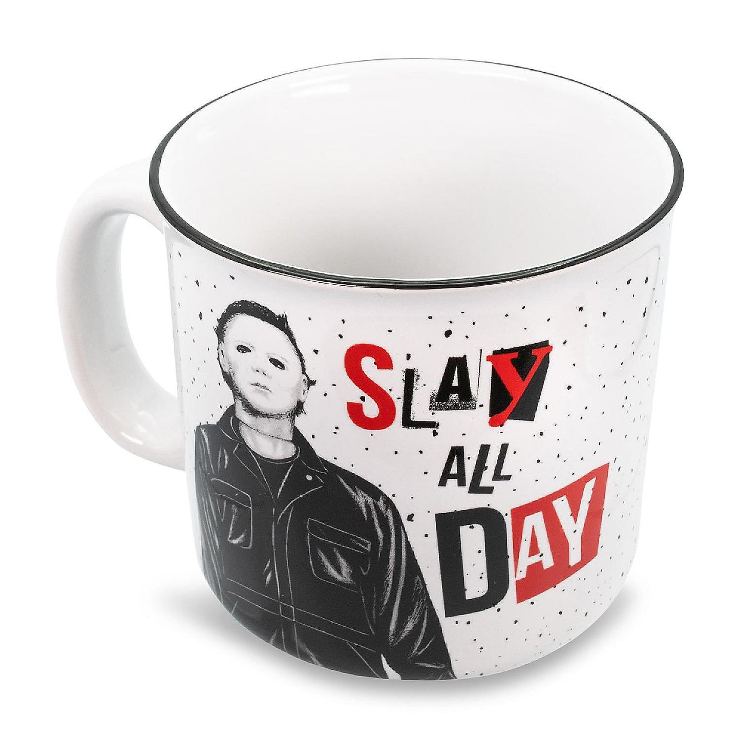 Halloween II "Slay All Day" Ceramic Camper Mug Holds 20 Ounces | USA Decoration®