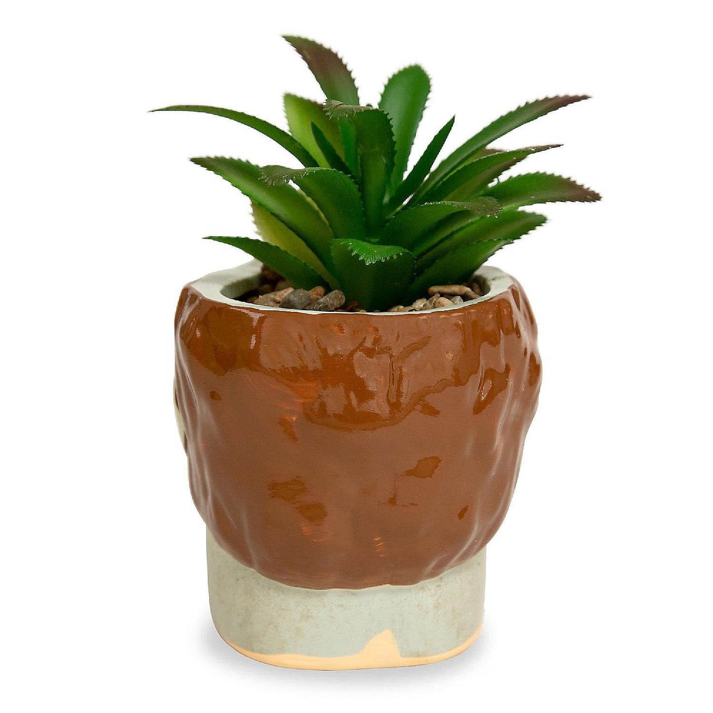 Halloween Michael Myers 3-Inch Ceramic Mini Planter With Artificial Succulent | USA Decoration®
