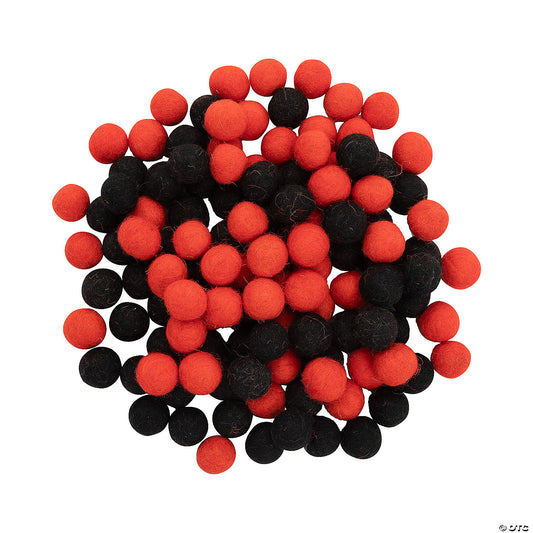 Halloween Pom-Poms - 120 Pc.