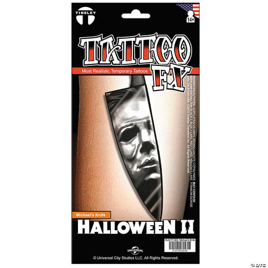 Tinsley Transfers Halloween II™ Michael Myers Knife Temporary Tattoo | USA Decoration®