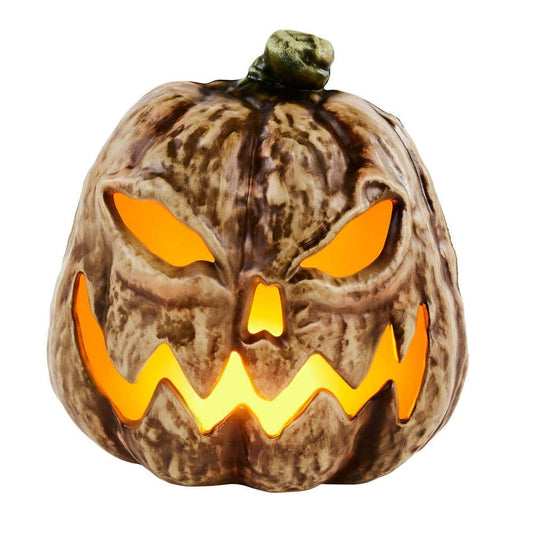 12 in. LED Spooky Flaming Jack-O-Lantern | USA Decoration
