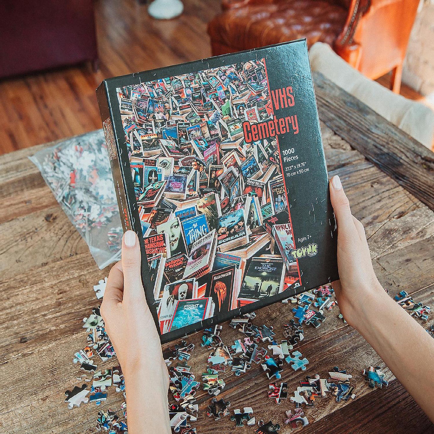 Horror VHS Cemetery 1000-Piece Jigsaw Puzzle Toynk Exclusive | USA Decoration®