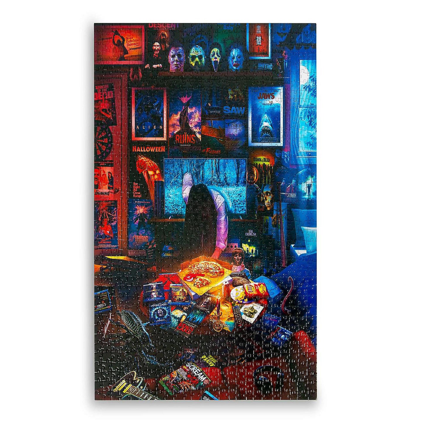 House of Horrors and Scary Movies 1000 Piece Jigsaw Puzzle By Rachid Lotf | USA Decoration®