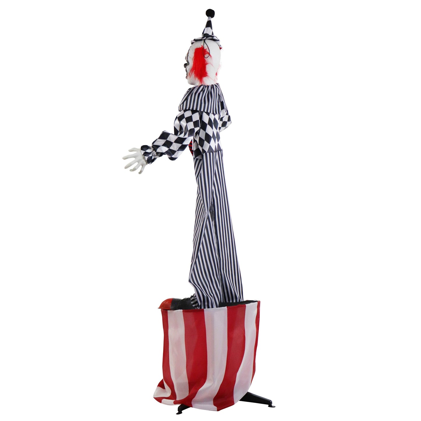 Haunted Hill Farm 6-ft Animated Talking Clown Halloween Prop