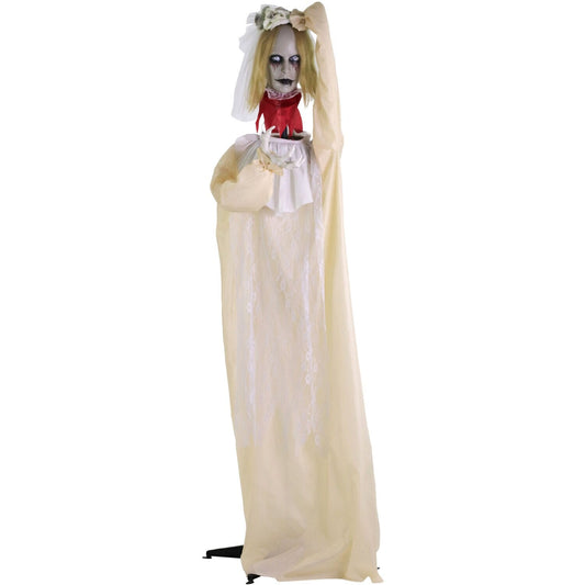 Haunted Hill Farm 5.83-ft Freestanding Talking Lighted Poppy Zombie Animatronic