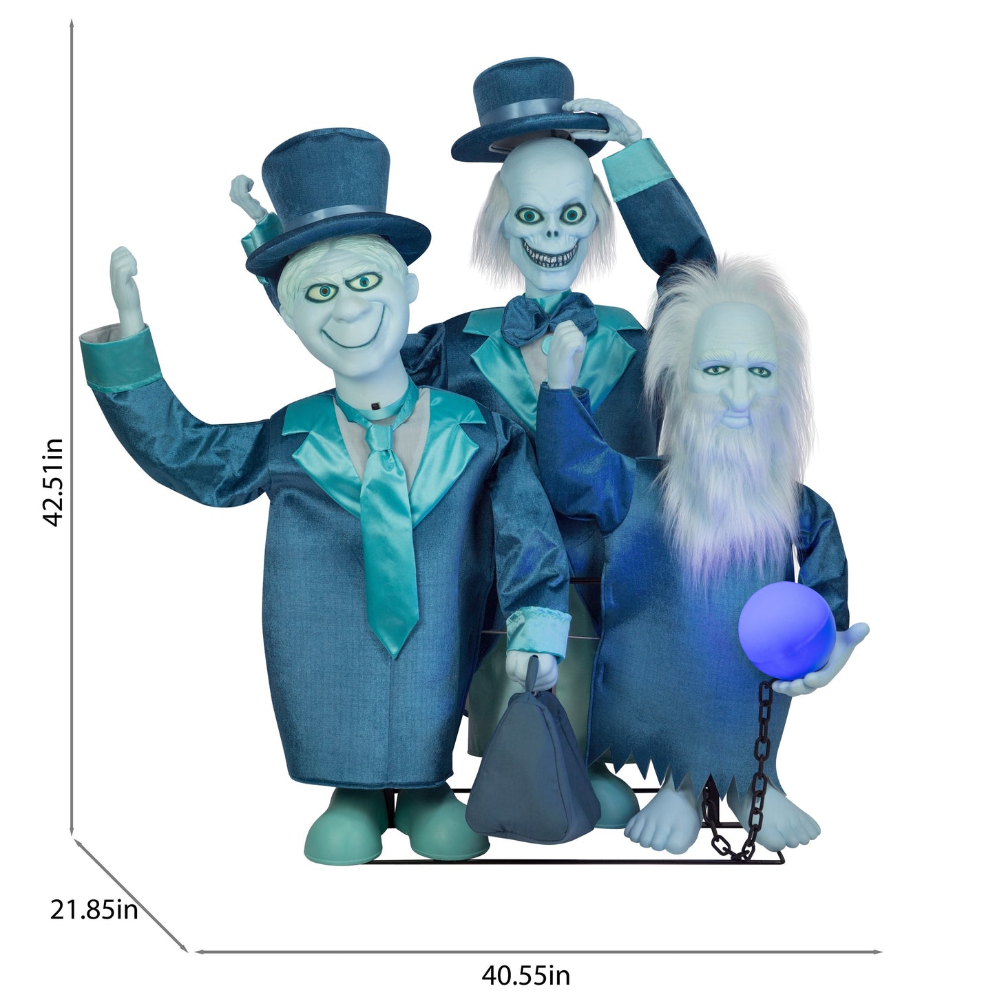 Disney 3.5-ft Haunted Mansion Hitchhiking Ghosts Animated Halloween Decor – Lighted & Motion Activated