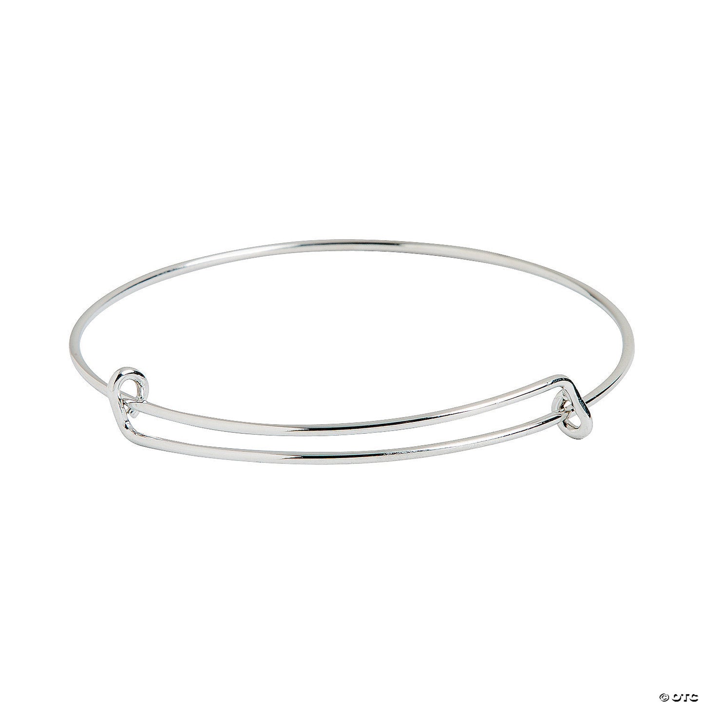 Inspiring Charms Expandable Silvertone Bangle Bracelets - 6 Pc.