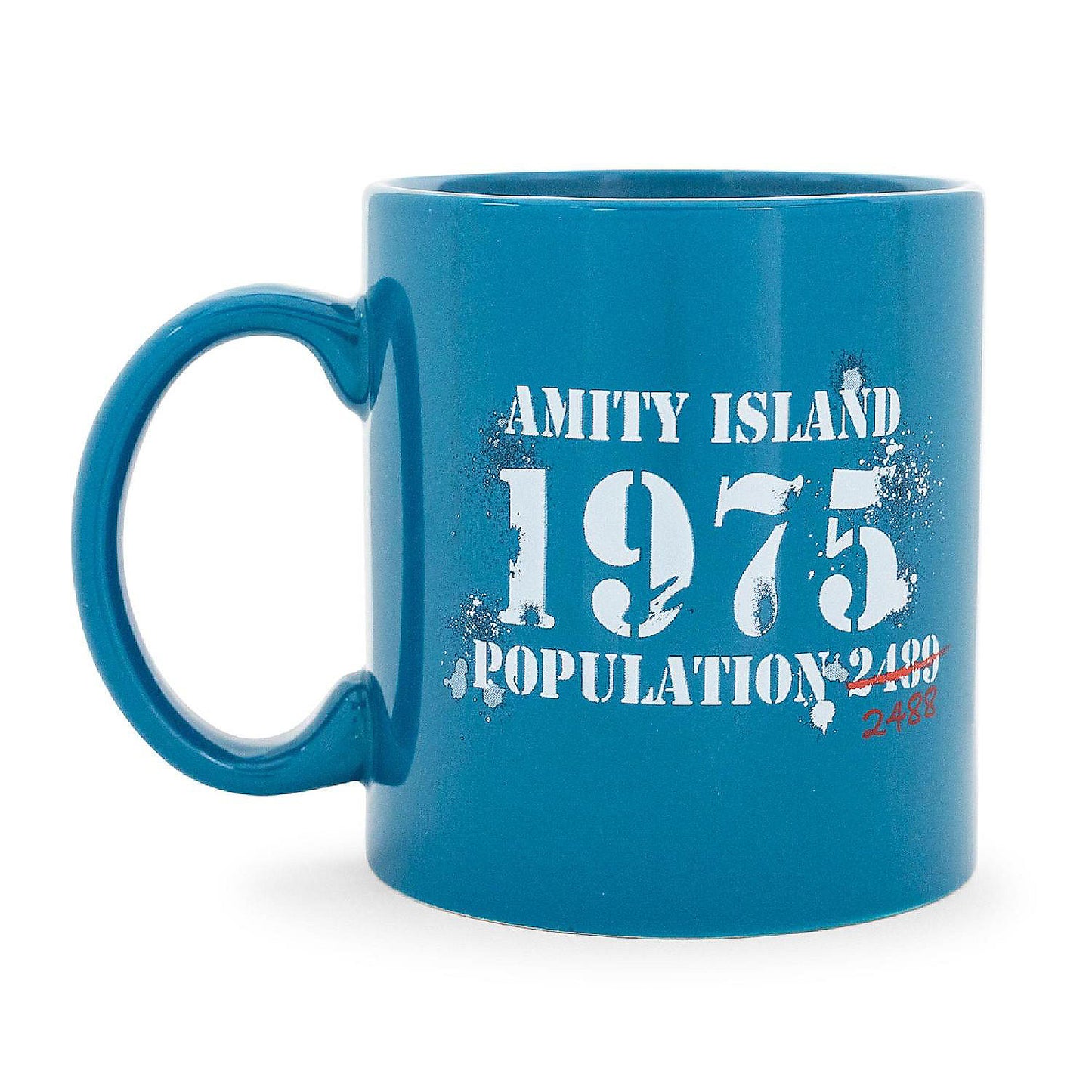 JAWS Amity Island Population Ceramic Mug Holds 20 Ounces | USA Decoration®