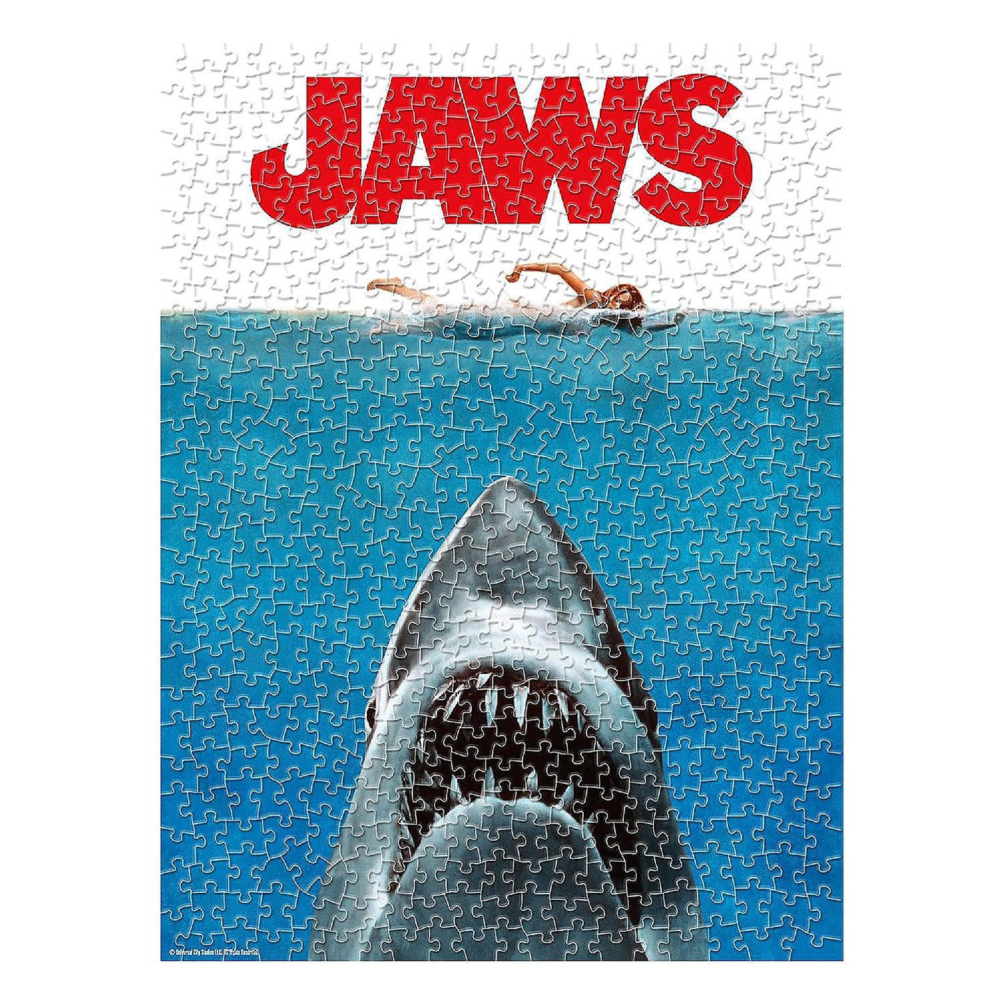 JAWS One Sheet 500 Piece Jigsaw Puzzle (Vertical Box) | USA Decoration®