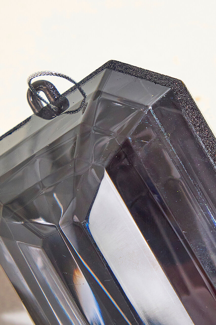 8" Jewel Ornament - Black