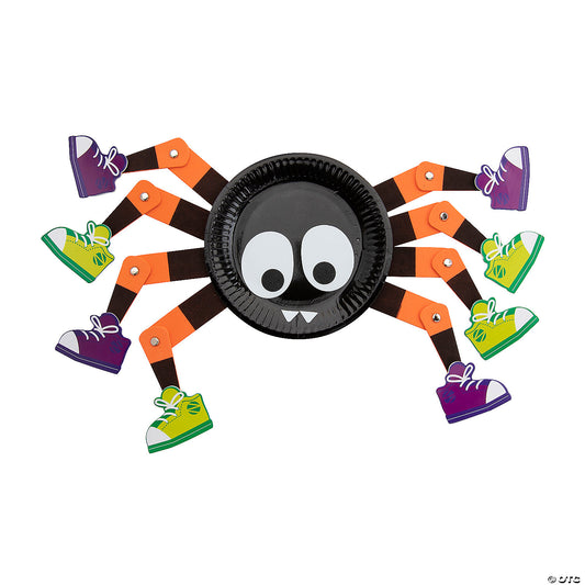 Jointed Spider Paper Plate Craft Kit - Makes 6 | USA Decoration®