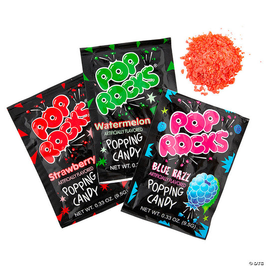 3 oz. Pop Rocks® Assorted Fruit-Flavored Hard Candy Pouches - 12 Pc. | USA Decoration®
