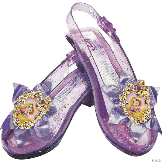 Kids Disney's Tangled Rapunzel Purple Sparkle Jelly Shoes | USA Decoration®