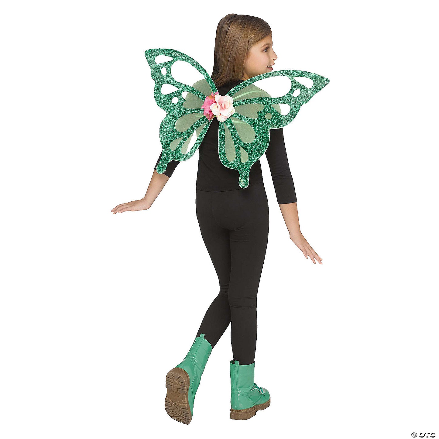 1 Piece(s): Kids Green Shimmer Wings | USA Decoration®