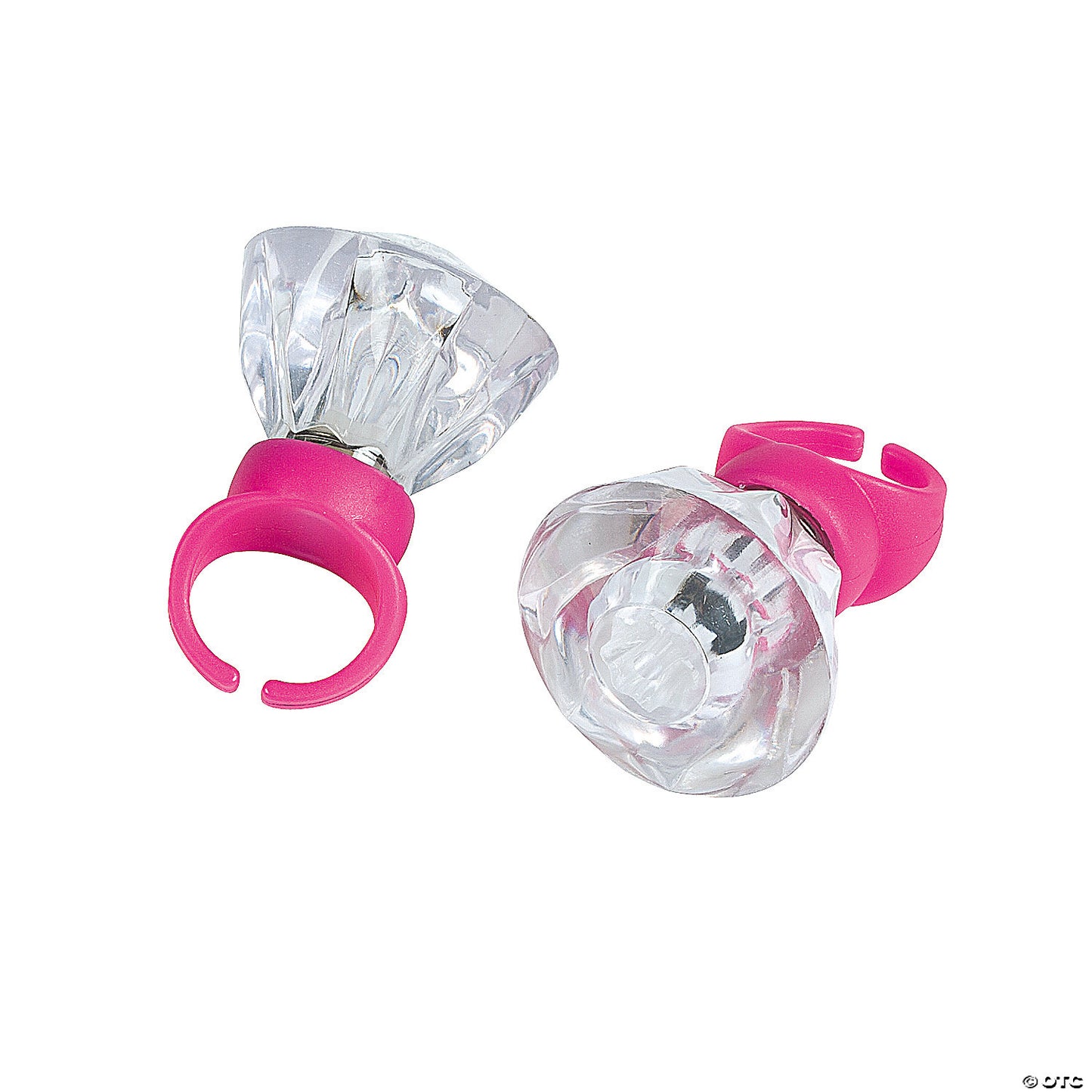 Kids Light-Up Diamond-Shaped Rings - 12 Pc. | USA Decoration®
