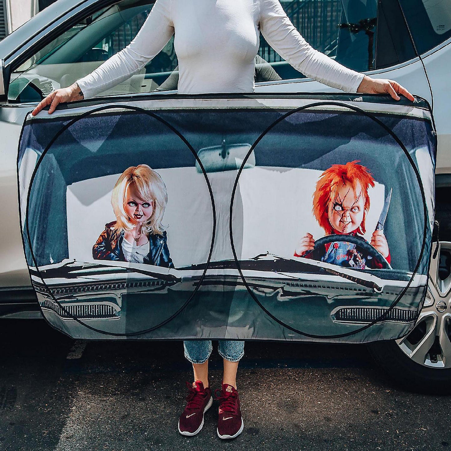 Kids Play Chucky Sunshade for Car Windshield 64 x 32 Inches | USA Decoration®