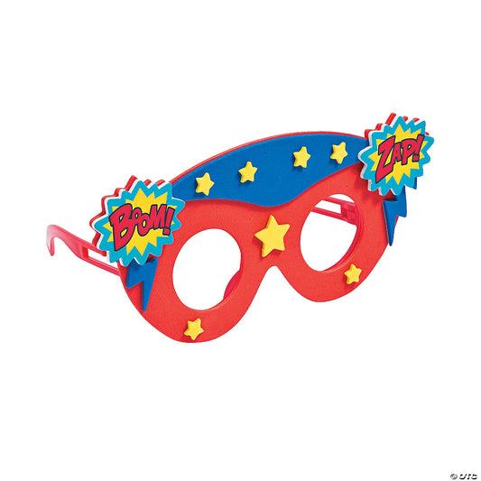 Kids’ Superhero Glasses Craft Kit - Makes 12 | USA Decoration®