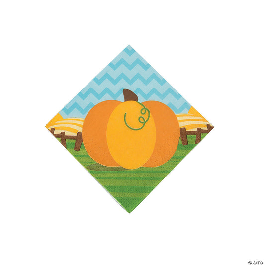Lil’ Pumpkin Beverage Napkins - 16 Pc.