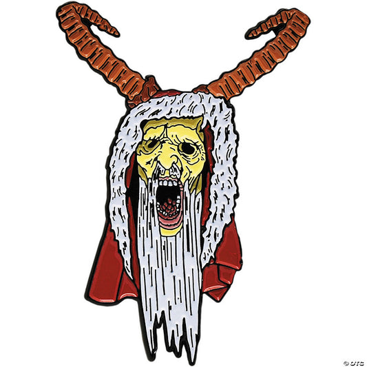 2" Krampus™ Krampus Character Face Full-Color Enamel Pin | USA Decoration®