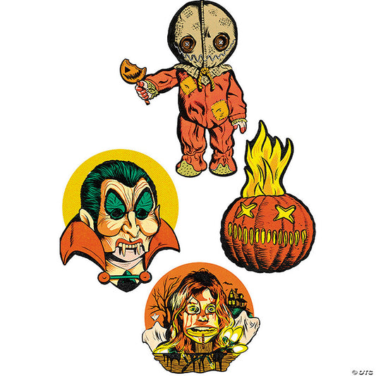 4 Pc. Trick ’r Treat™ Collection Series 1 Cutout Wall Decorations | USA Decoration®