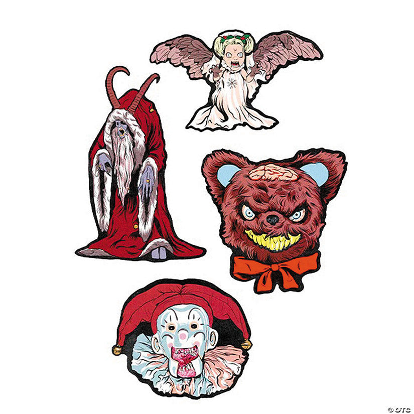 4 Pc. Krampus™ Cutout Wall Decoration Collection - Series 1 | USA Decoration®