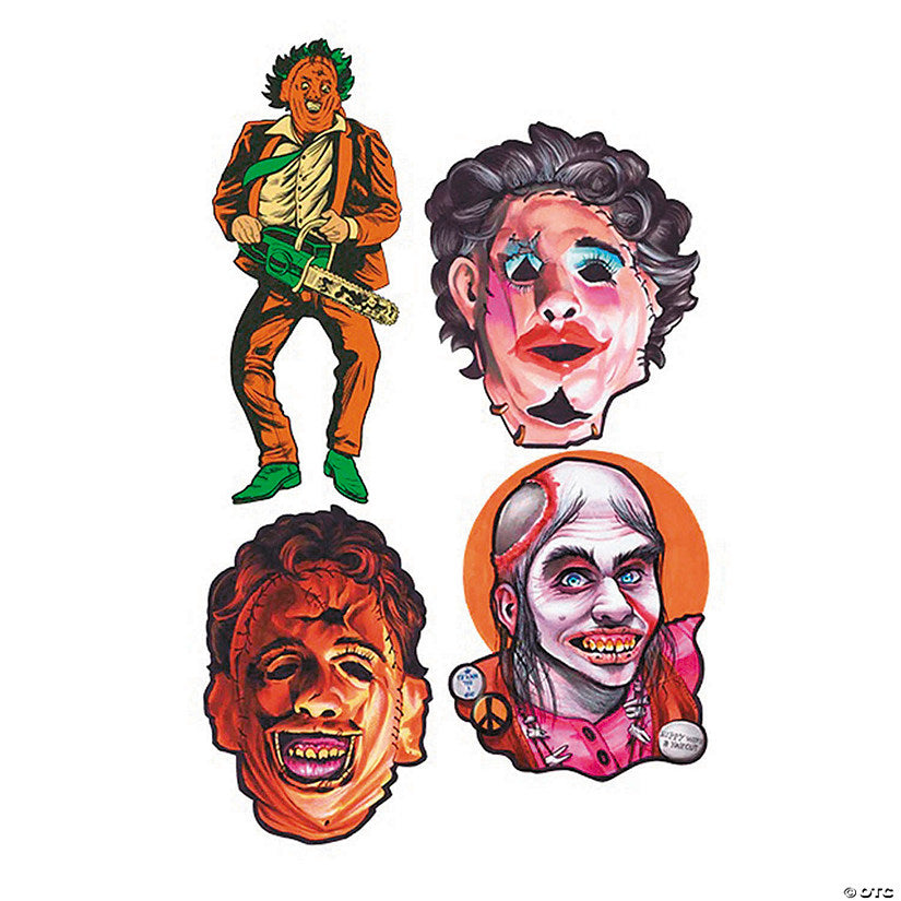 4 Pc. The Texas Chainsaw Massacre™ Cutout Wall Decorations - Series 1 | USA Decoration®