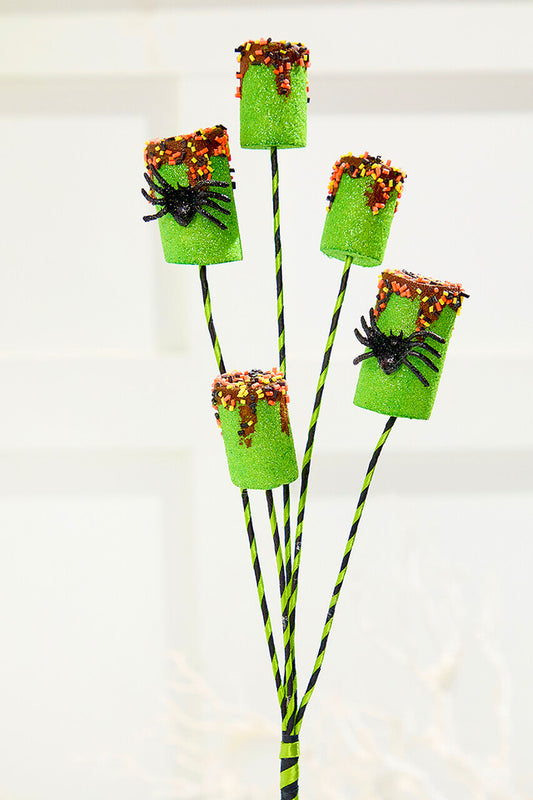 24" Spider Marshmallow Spray Creepy & Whimsical Halloween Decor