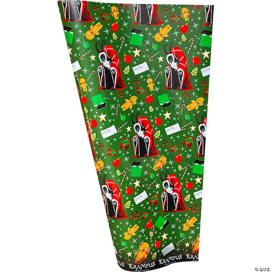 Krampus Seasons Greetings Christmas Wrapping Paper | USA Decoration®