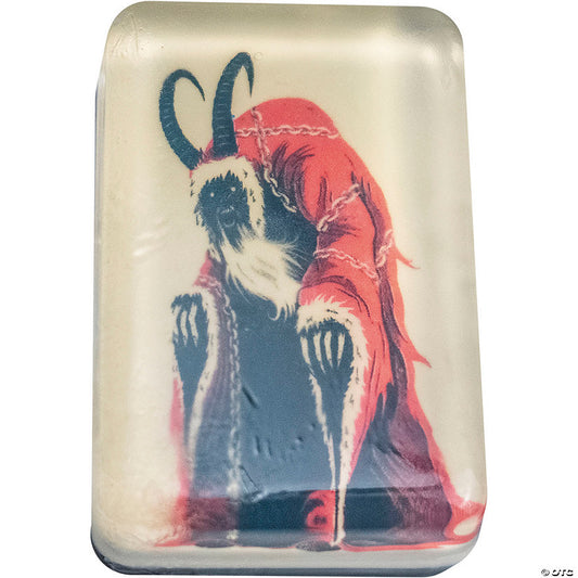 4.5 oz. Krampus™ Krampus Image Soap Bar with Peppermint Pine Scent | USA Decoration®