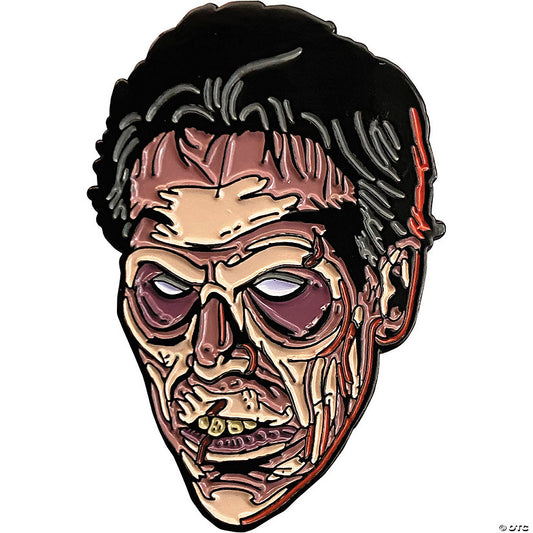 1 3/4" Evil Dead 2™ Evil Ash Face Full-Color Enamel Pin | USA Decoration®