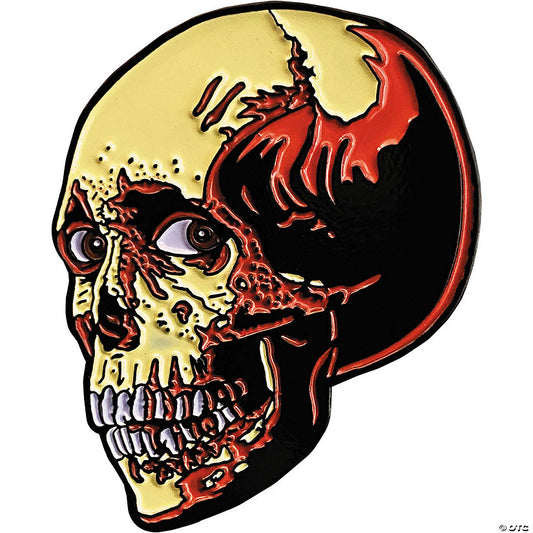 1 3/4" Evil Dead 2™ Poster Skull Character Face Enamel Pin | USA Decoration®