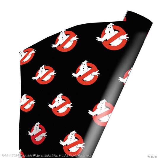 96" x 30" Wrapped in Terror Ghostbusters™ No Ghost Graphic Wrapping Paper | USA Decoration®