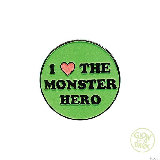 1 3/4" The Toxic Avenger™ I Love the Monster Hero Full-Color Enamel Pin | USA Decoration®
