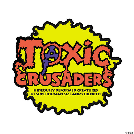 The Toxic Crusader™ Logo Full-Color Enamel Pin Costume Accessory | USA Decoration®