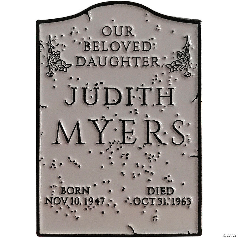 1 Piece(s): 1 1/2" Halloween (1978) Judith Myers Tomb Enamel Pin | USA Decoration®