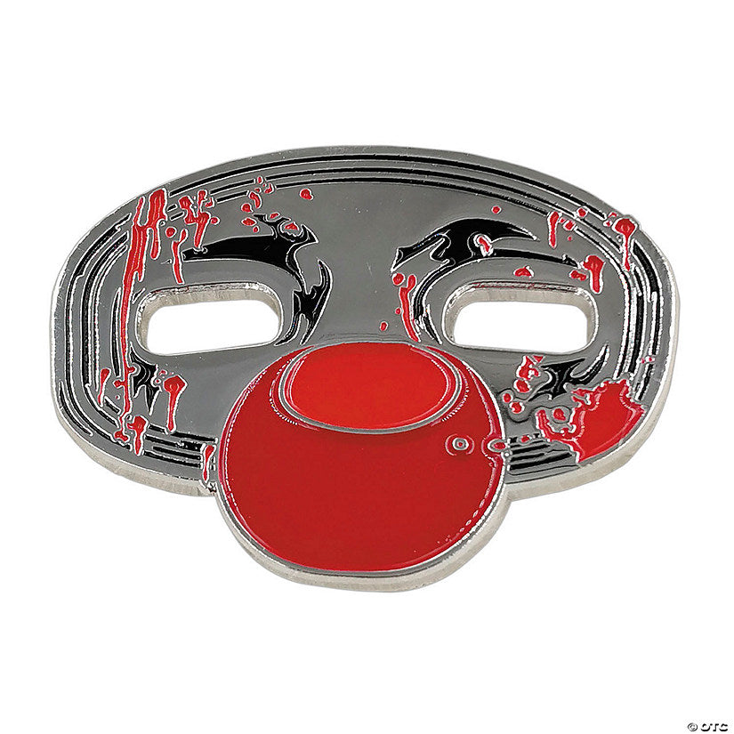 1 Piece(s): 1 1/2" Halloween 4: The Return of Michael Myers Jamie Lloyd Clown Mask Enamel Pin | USA Decoration®