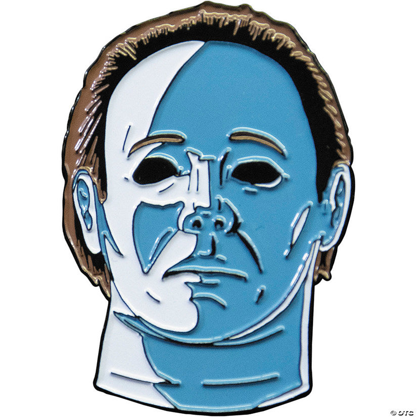 1 Piece(s): 1 3/4" Halloween 4: The Return of Michael Myers Michael Myers Full-Color Enamel Pin | USA Decoration®