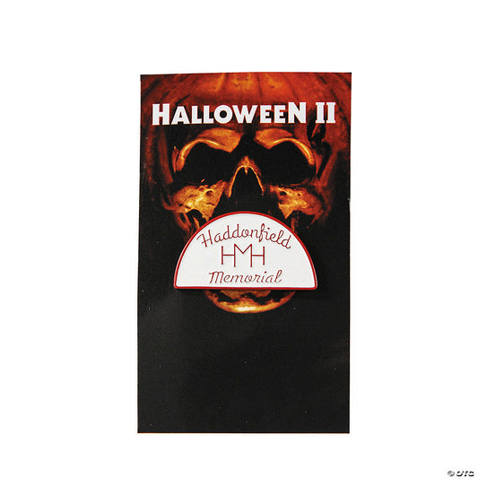 1 1/2" x 3/4" Halloween II™ Haddonfield Memorial Hospital Collectible Enamel Pin | USA Decoration®