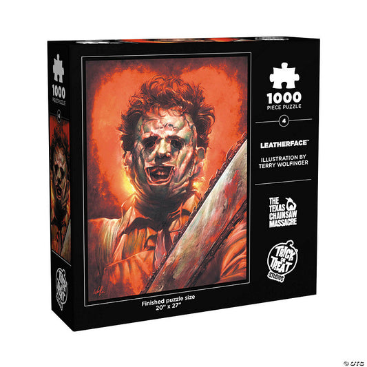 20" x 27" The Texas Chainsaw Massacre™ Leatherface 1000 Piece Jigsaw Puzzle | USA Decoration®