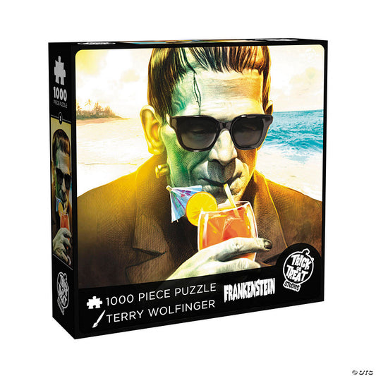 20" x 27" Frankenstein™ at the Beach 1000 Piece Puzzle | USA Decoration®