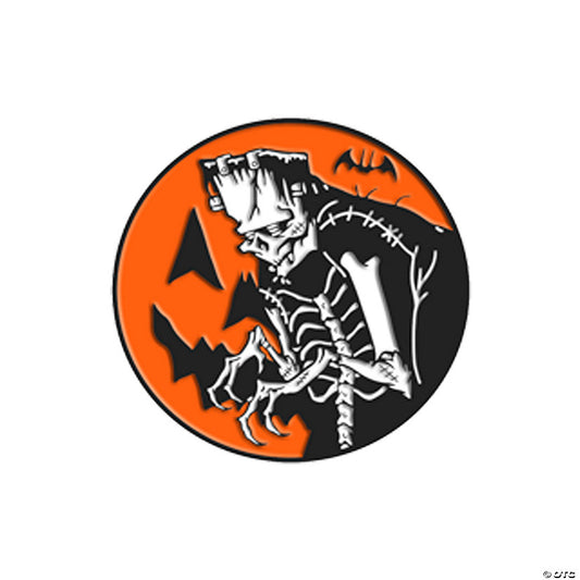 1 Piece(s): 1 1/2" Toxictoons™ Pumpkinstein Full-Color Enamel Pin | USA Decoration®