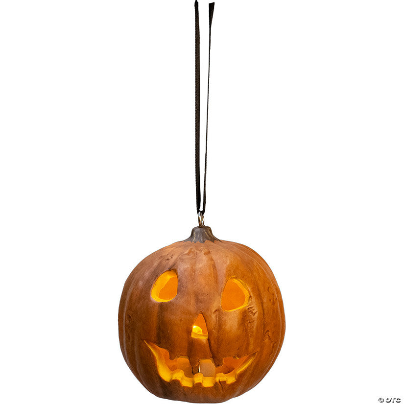 1 Piece(s): Light-Up Halloween 1978 Pumpkin Ornament | USA Decoration®