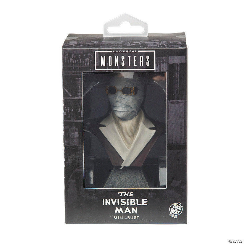 4 1/2" Universal Classic Monsters The Invisible Man™ Collectible Mini Bust Decoration | USA Decoration®