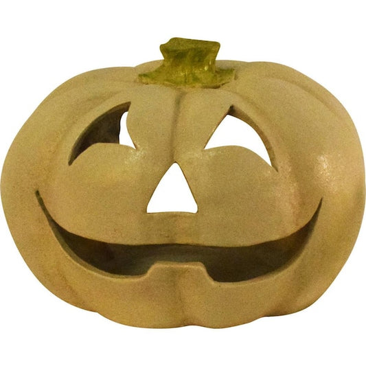 12.5 in. Dia Halloween Tabletop Jack-O-Lantern, Light Orange | USA Decoration