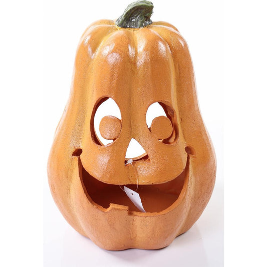 14 in. H x 10.5 in Dia Jack-O-Lantern, Light Orange | USA Decoration