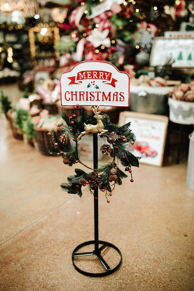 Merry Christmas Wreath Hanger Durable & Festive Door Decoration Accessory