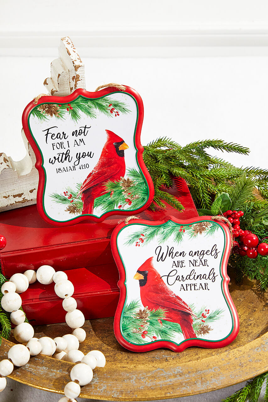 7" x 6" Spiritual Cardinal Sign Christmas Decoration