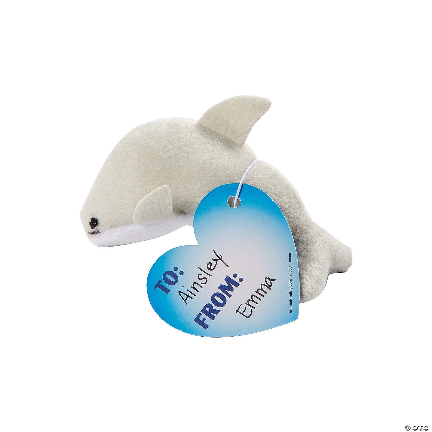 Mini Sea Life Stuffed Animals Valentine Exchanges with Card for 50 | USA Decoration®