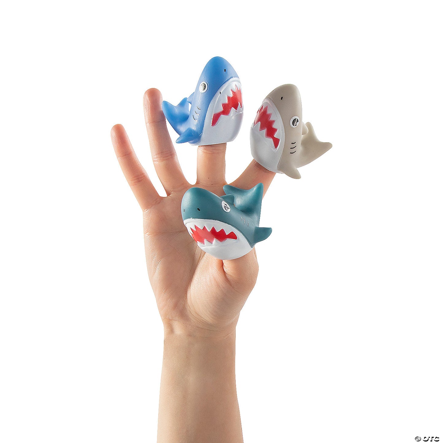 Mini Shark Finger Puppet Valentine Exchanges with Card for 12